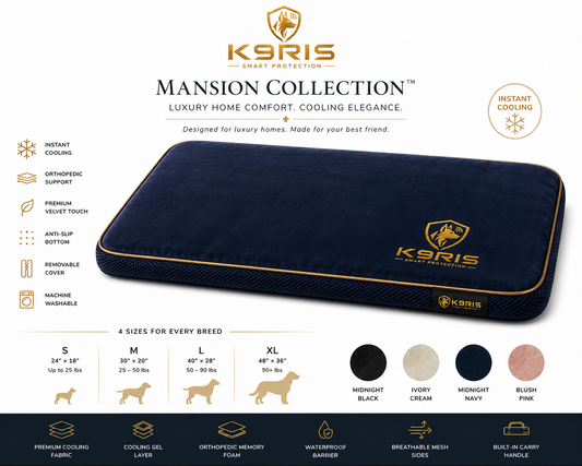 K9RIS Mansion Collection™ — Premium Cooling Mat | Coming Soon