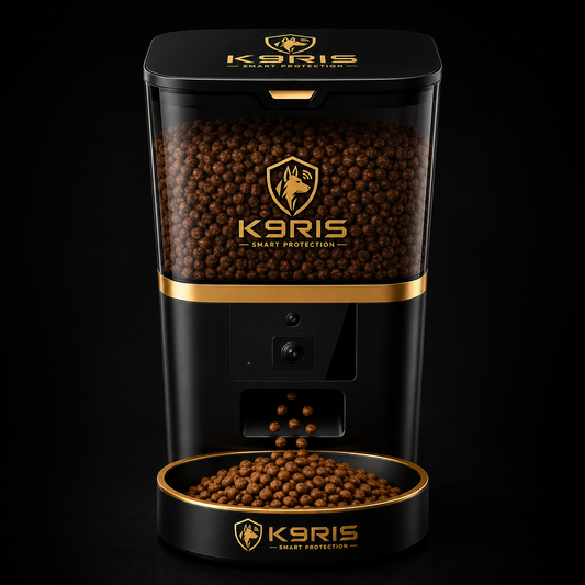 K9RIS Smart Pet Feeder - app-controlled scheduled feeding for dogs and cats