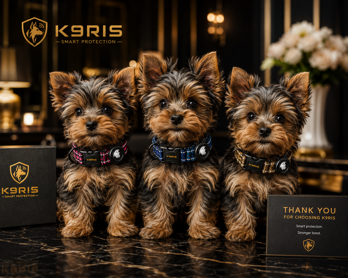 K9RIS Tactical AirTag Collar — Premium Heavy-Duty Dog Collar
