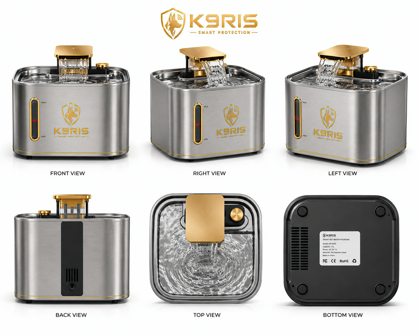 K9RIS™ AquaGuard — Smart Fountain