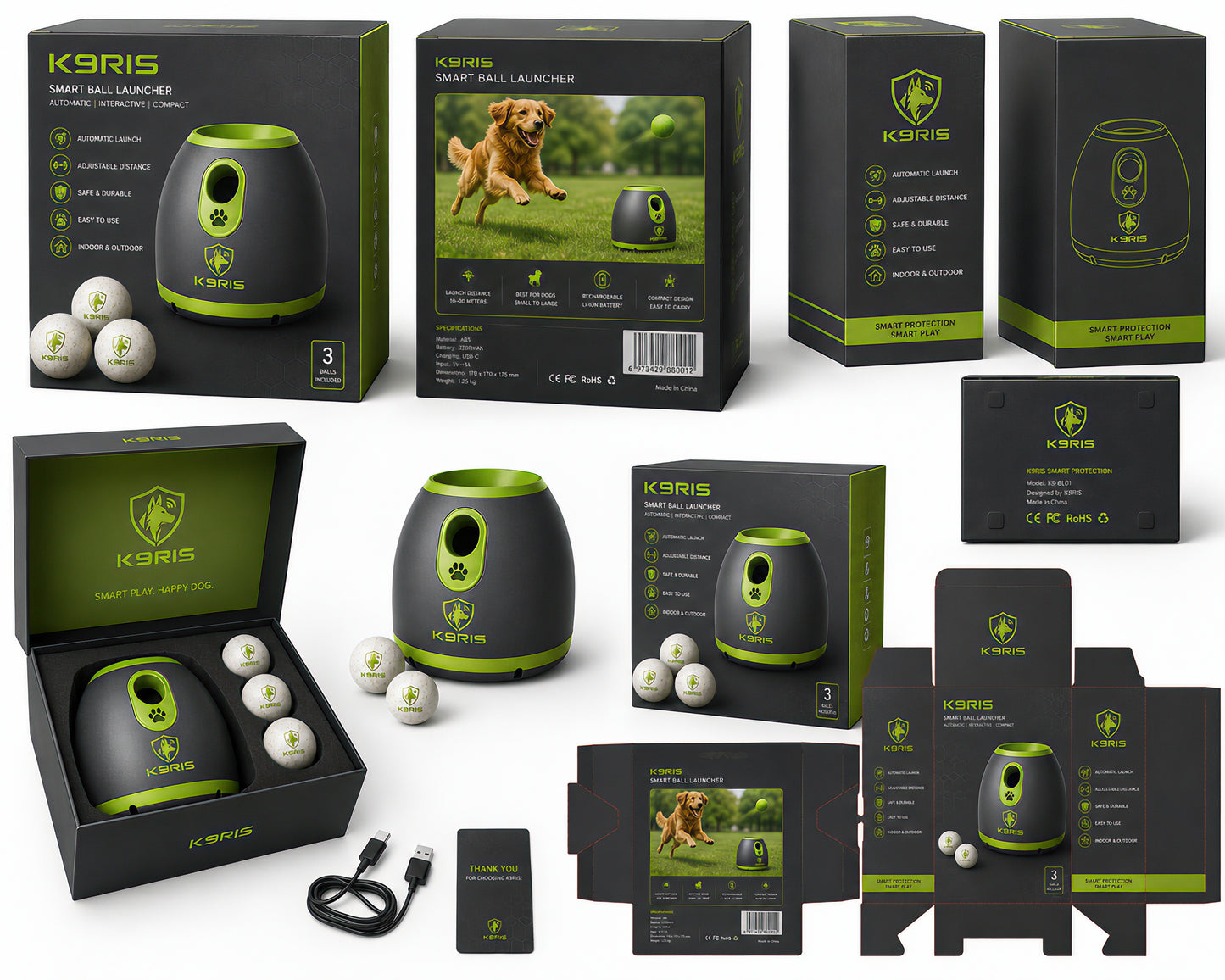 K9RIS™ FetchIQ — Smart Ball Launcher