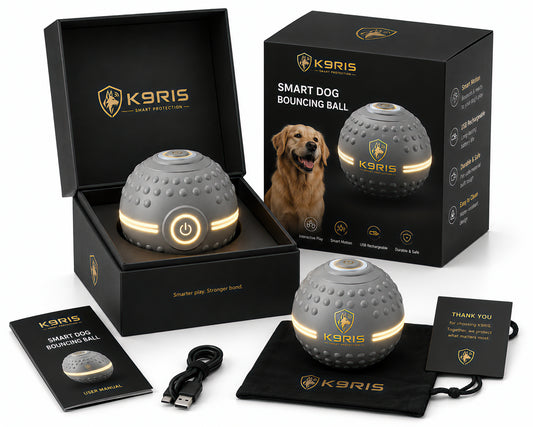 K9RIS™ OrbitBall — Smart Bouncing Dog Toy