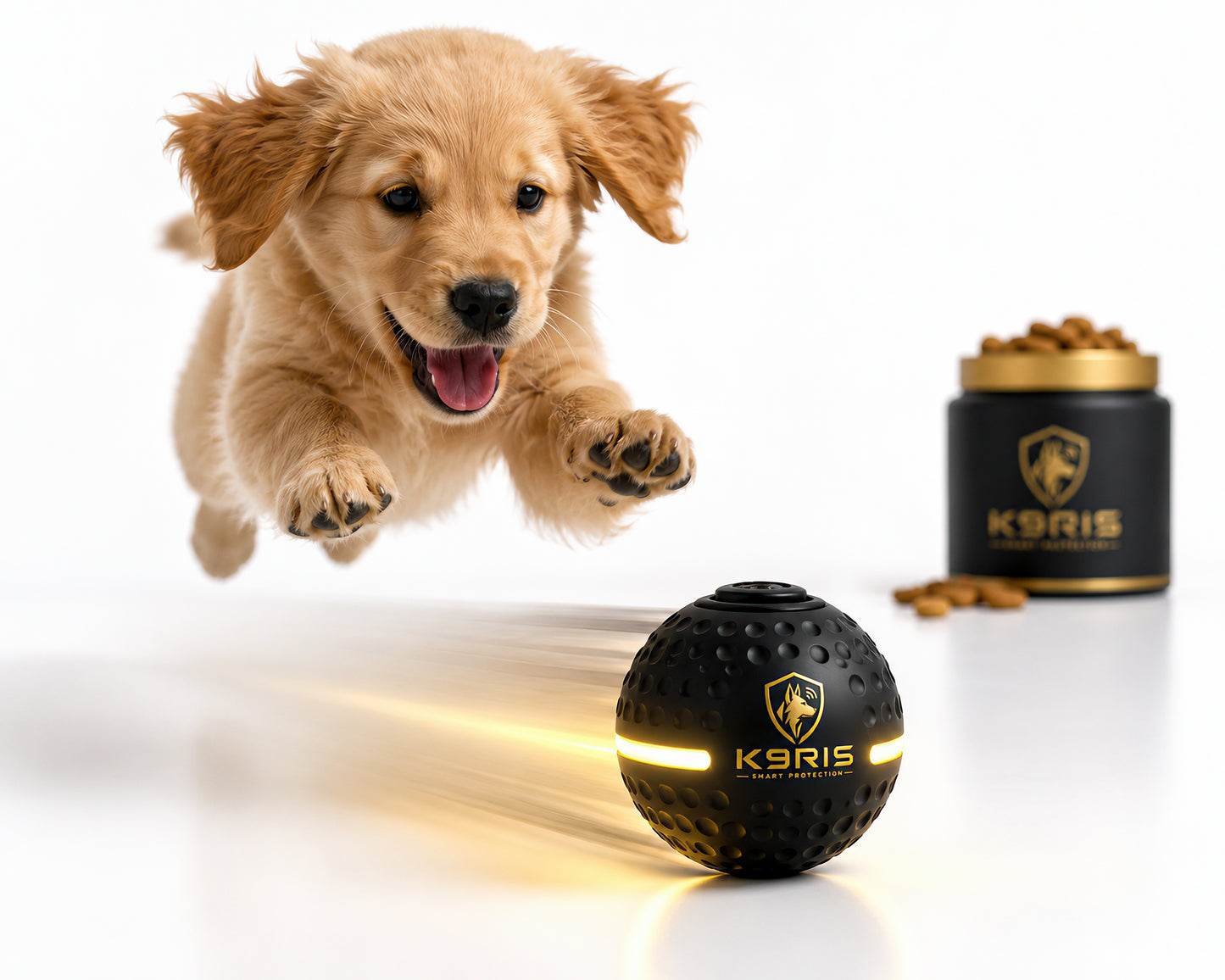 K9RIS™ OrbitBall — Smart Bouncing Dog Toy