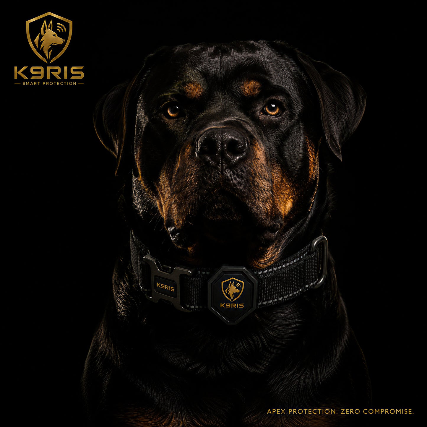 K9RIS™ Tactical AirTag Collar — Premium Heavy-Duty Dog Collar