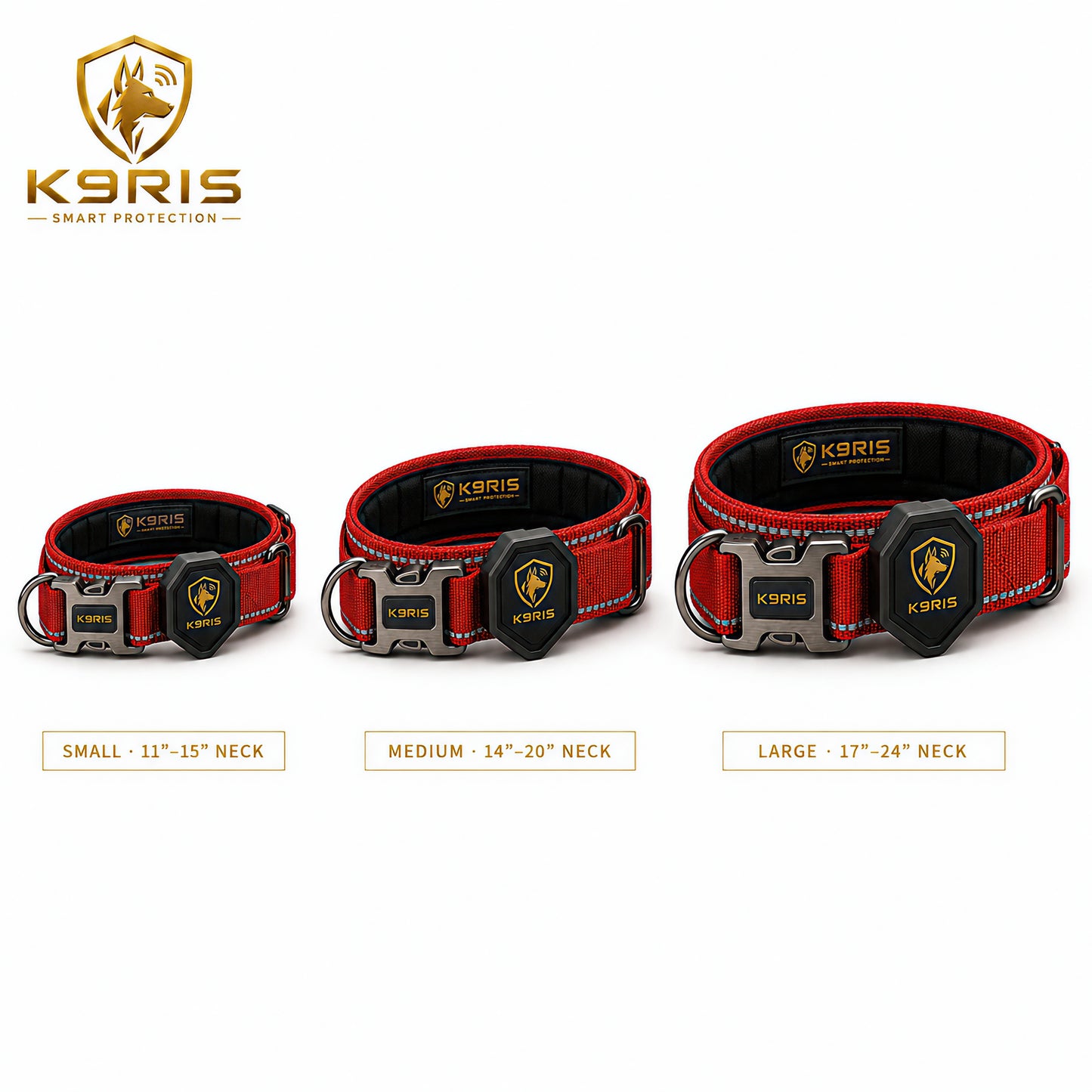 K9RIS™ Tactical AirTag Collar — Premium Heavy-Duty Dog Collar