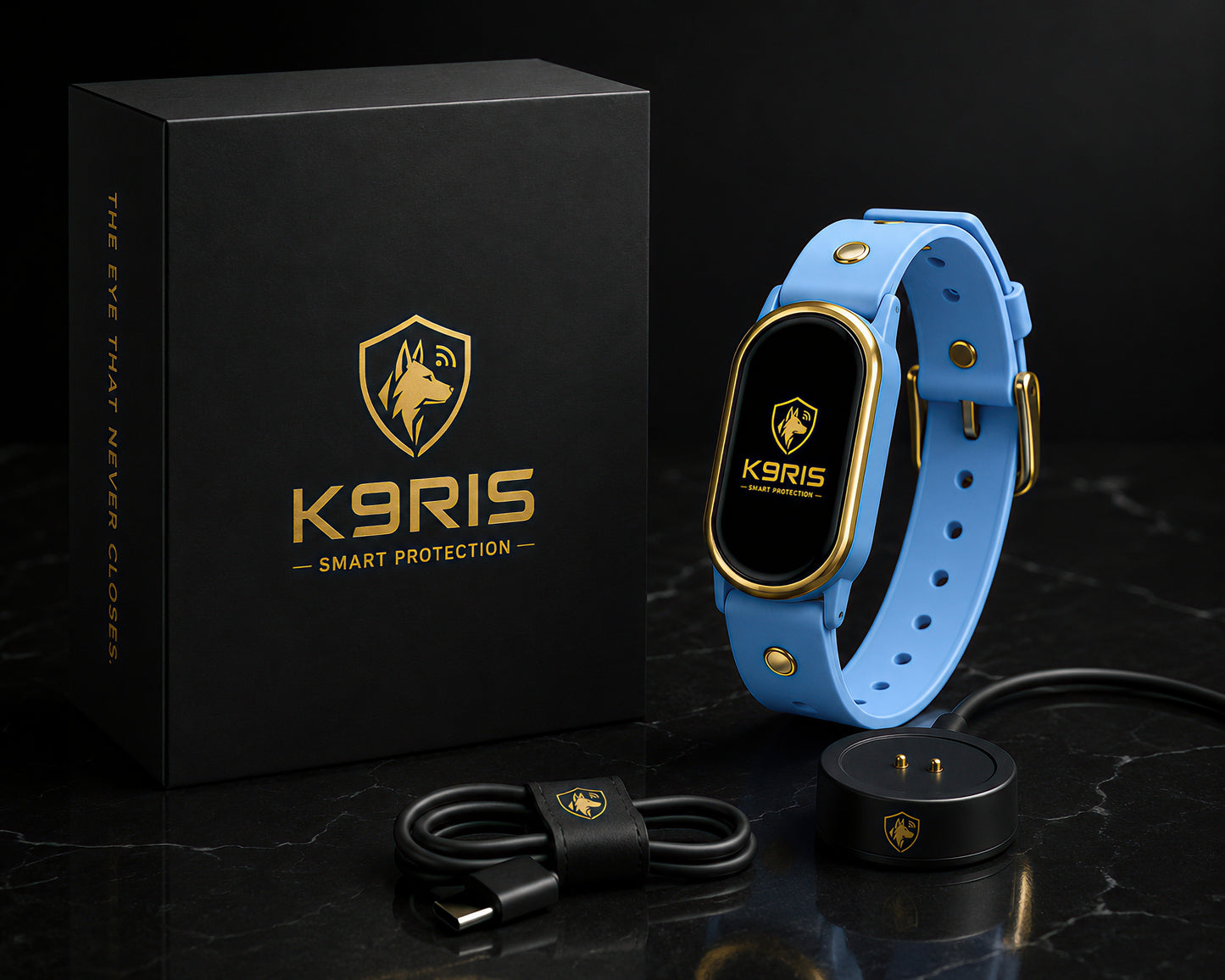 K9RIS™ Vigil Pro Slim — Real-Time 4G GPS Smart Collar | Coming Soon