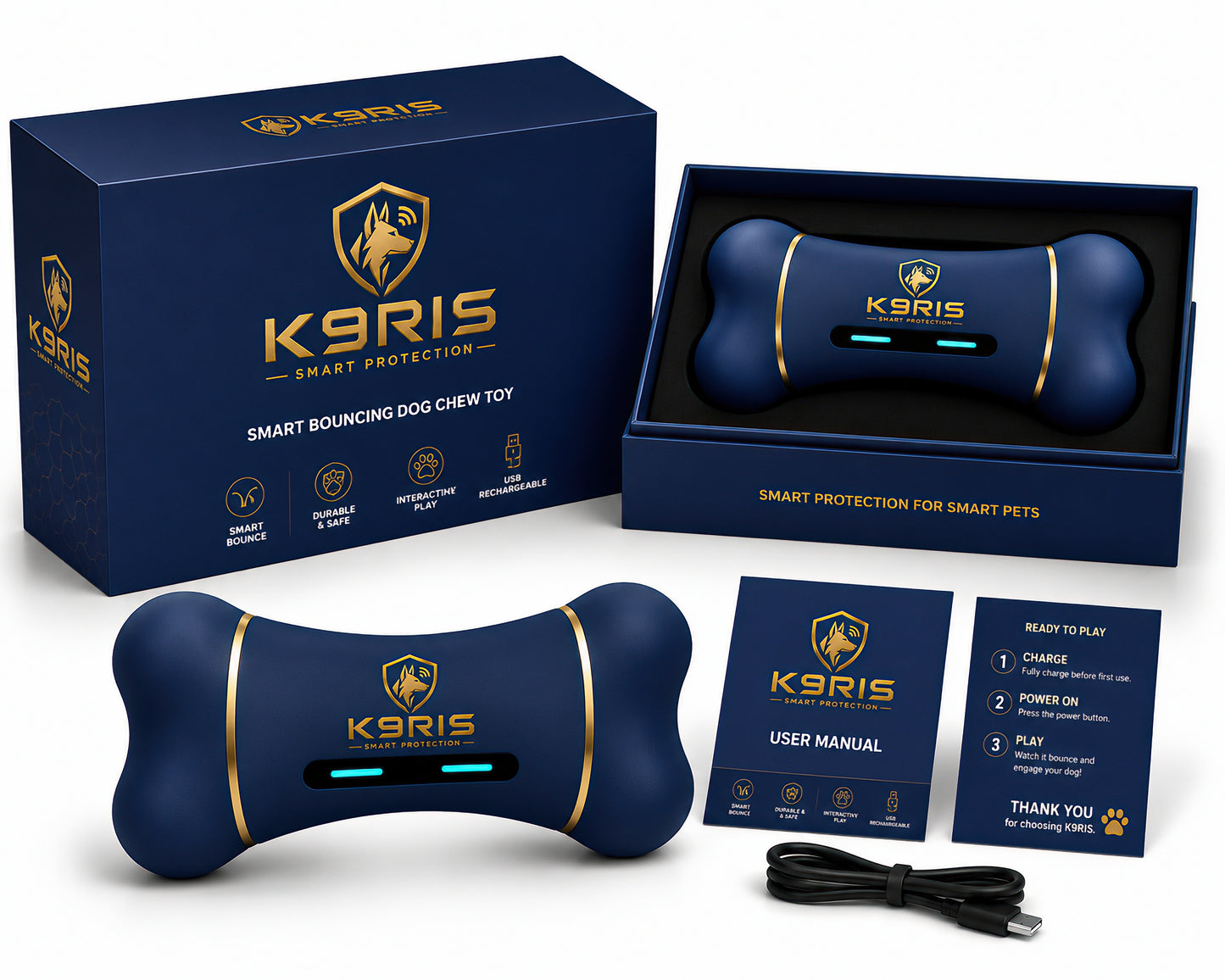 K9RIS™ BoneIQ — Smart Bouncing Bone