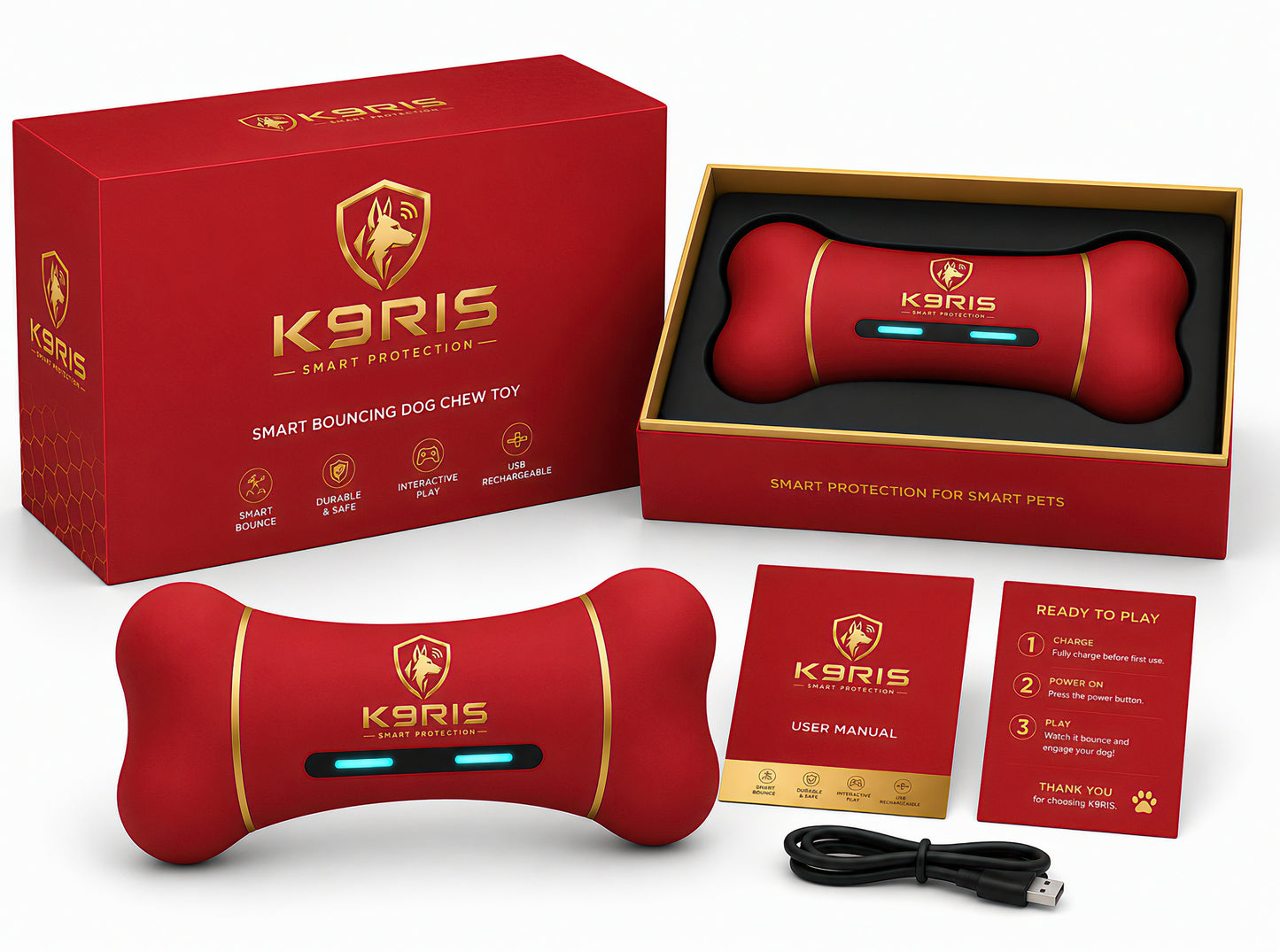 K9RIS™ BoneIQ — Smart Bouncing Bone