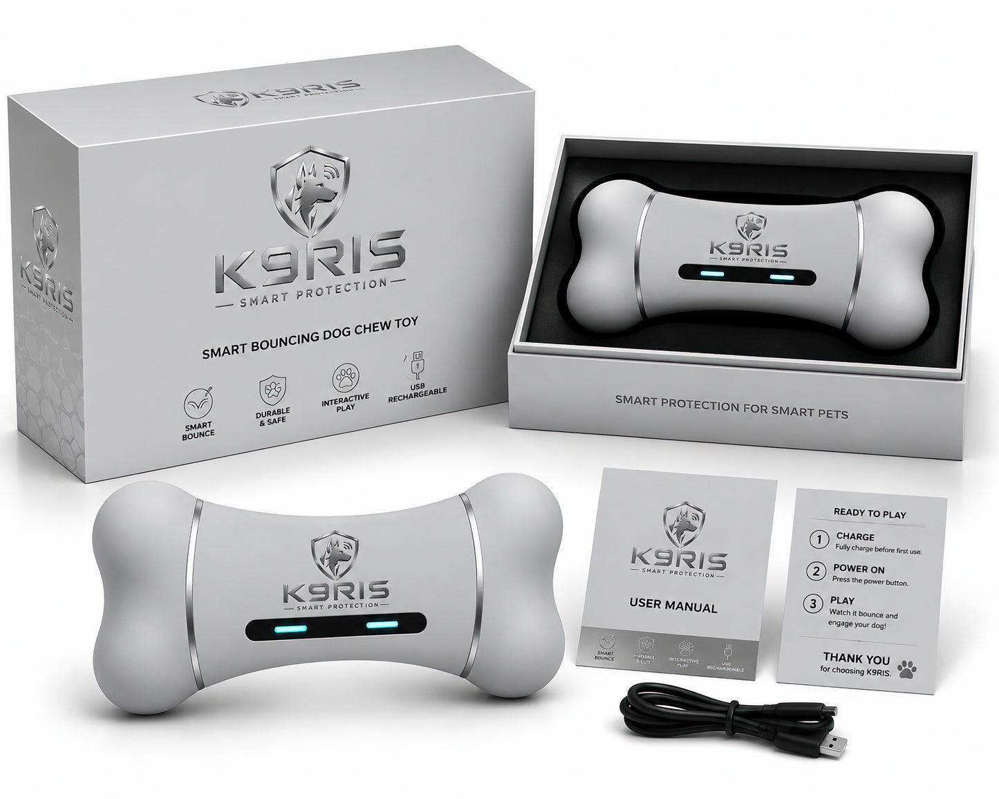 K9RIS™ BoneIQ — Smart Bouncing Bone