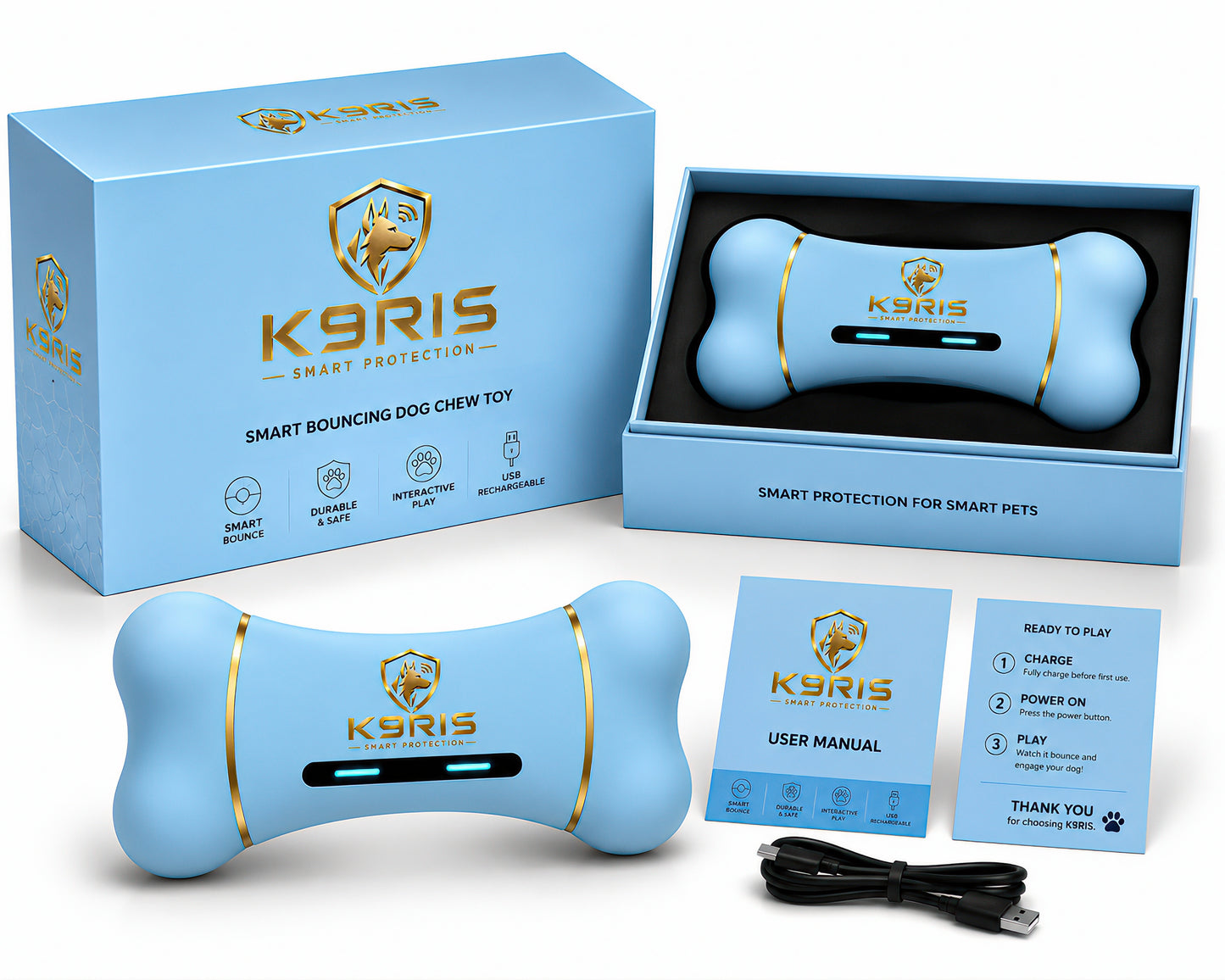 K9RIS™ BoneIQ — Smart Bouncing Bone