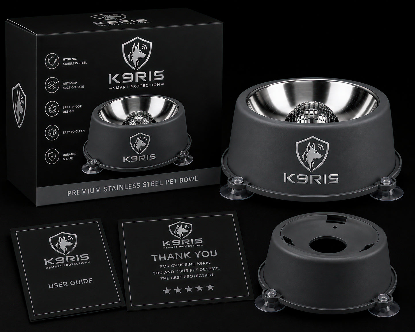 K9RIS™ SteadyServe Slow Feeder Bowl