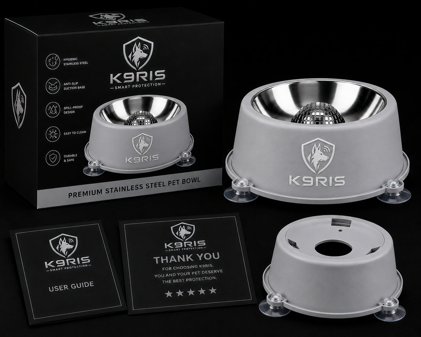 K9RIS™ SteadyServe Slow Feeder Bowl