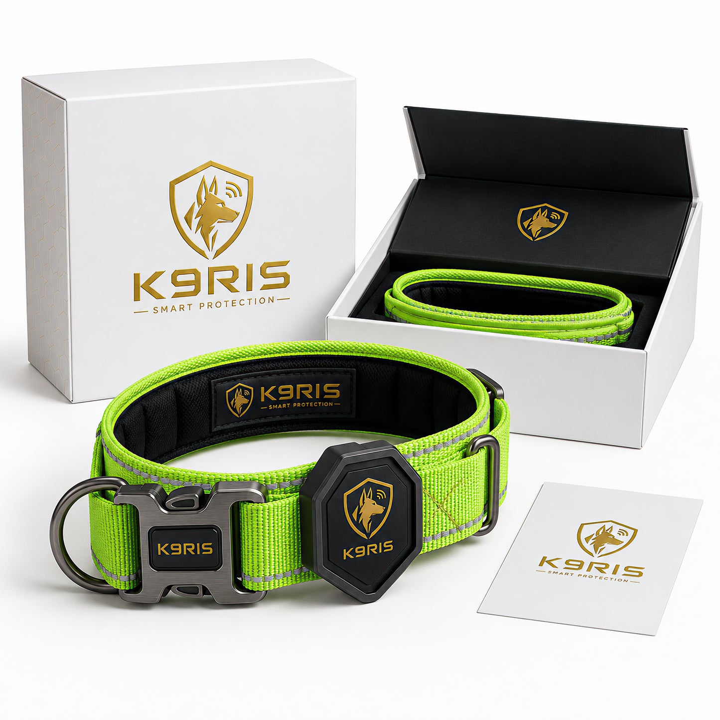 K9RIS™ Tactical AirTag Collar — Premium Heavy-Duty Dog Collar