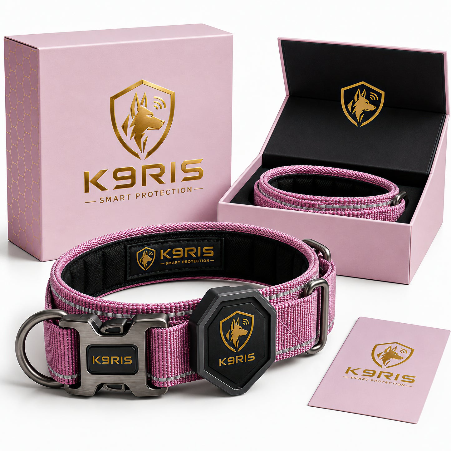 K9RIS™ Tactical AirTag Collar — Premium Heavy-Duty Dog Collar