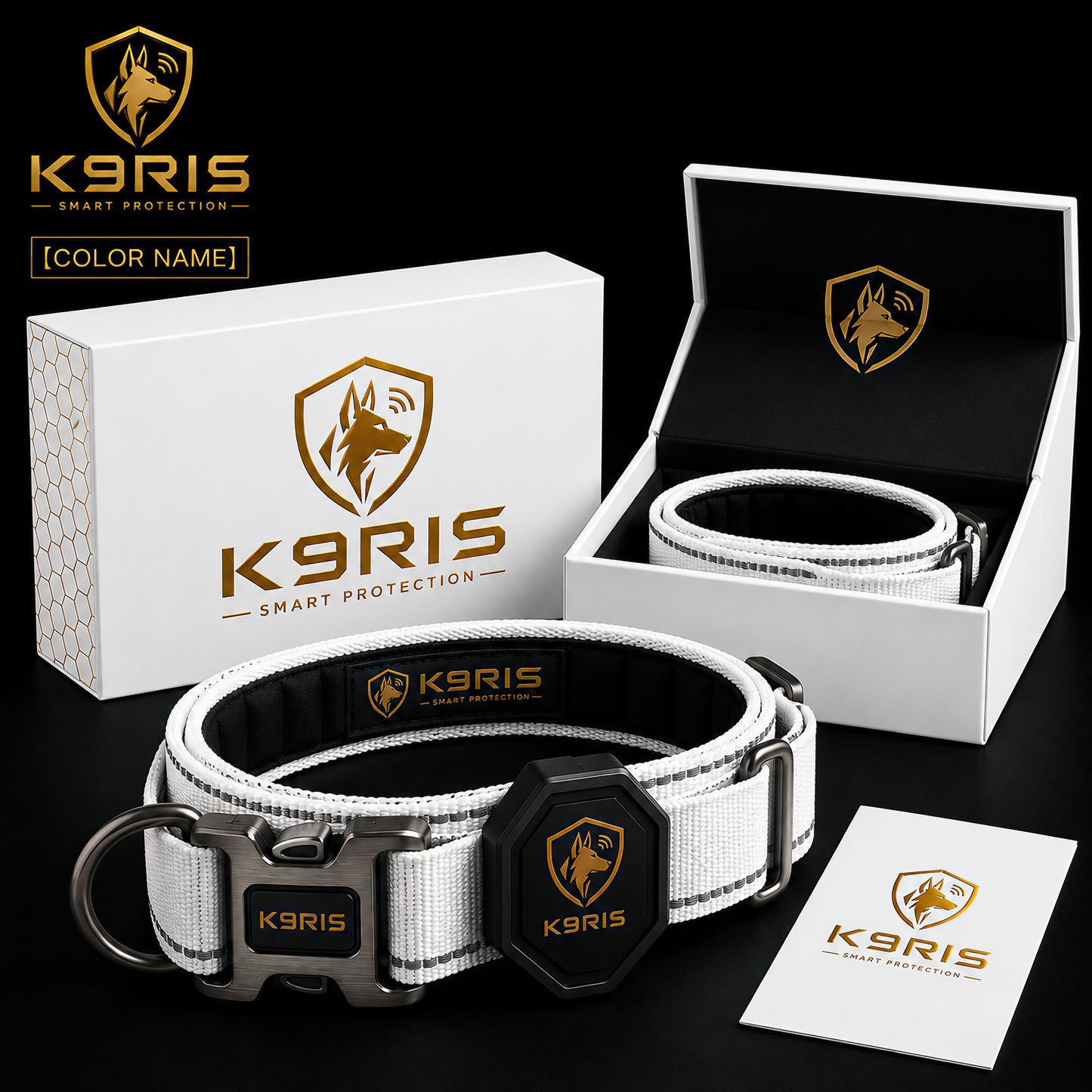 K9RIS™ Tactical AirTag Collar — Premium Heavy-Duty Dog Collar