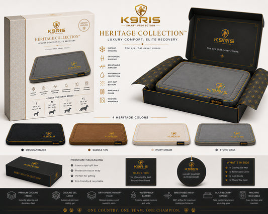 K9RIS™ Heritage Collection — Premium Orthopedic Cooling Bed | Coming Soon