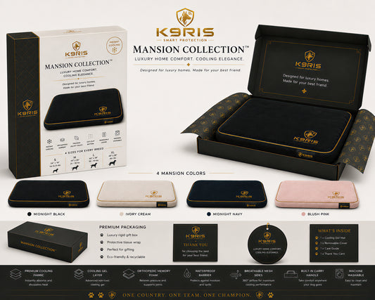 K9RIS™ Mansion Collection — Premium Orthopedic Cooling Bed | Coming Soon
