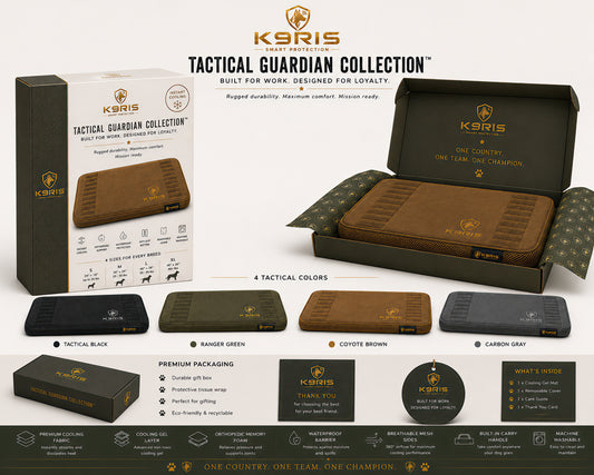 K9RIS™ Tactical Guardian Collection — Premium Orthopedic Cooling Bed | Coming Soon