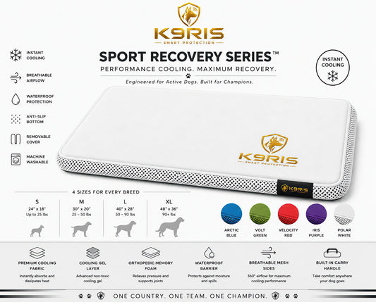 K9RIS™ Sport Recovery Series — Premium Orthopedic Cooling Bed | Coming Soon
