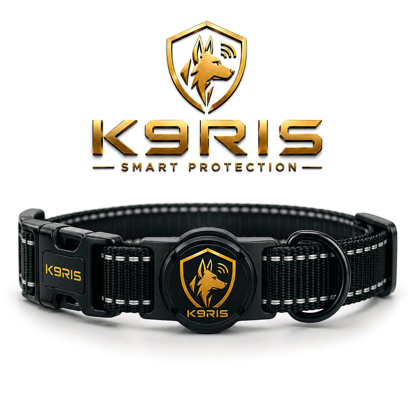 K9RIS™ Featherlight Protection Collar | Built-In AirTag Holder | Small to Medium-Large Dogs