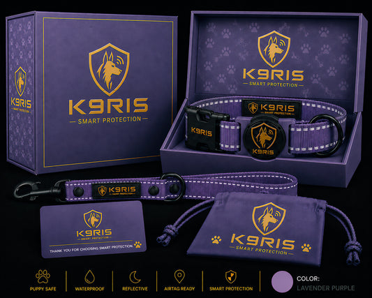 K9RIS™ Featherlight Protection Collar | Built-In AirTag Holder | Small to Medium-Large Dogs