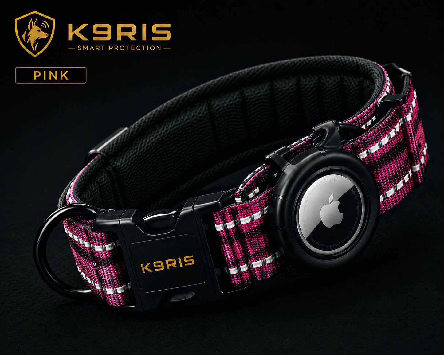 K9RIS Puppy Protection Collar — Blush Pink color variant