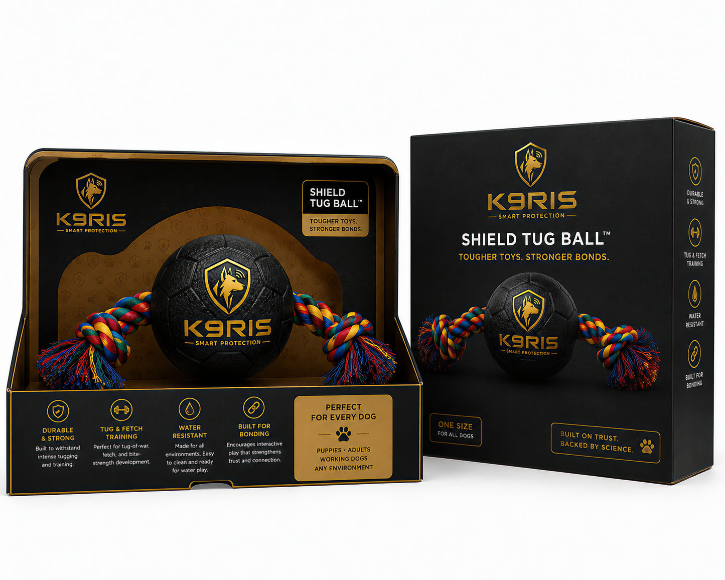 K9RIS™ Soccer Ball Rope Toy